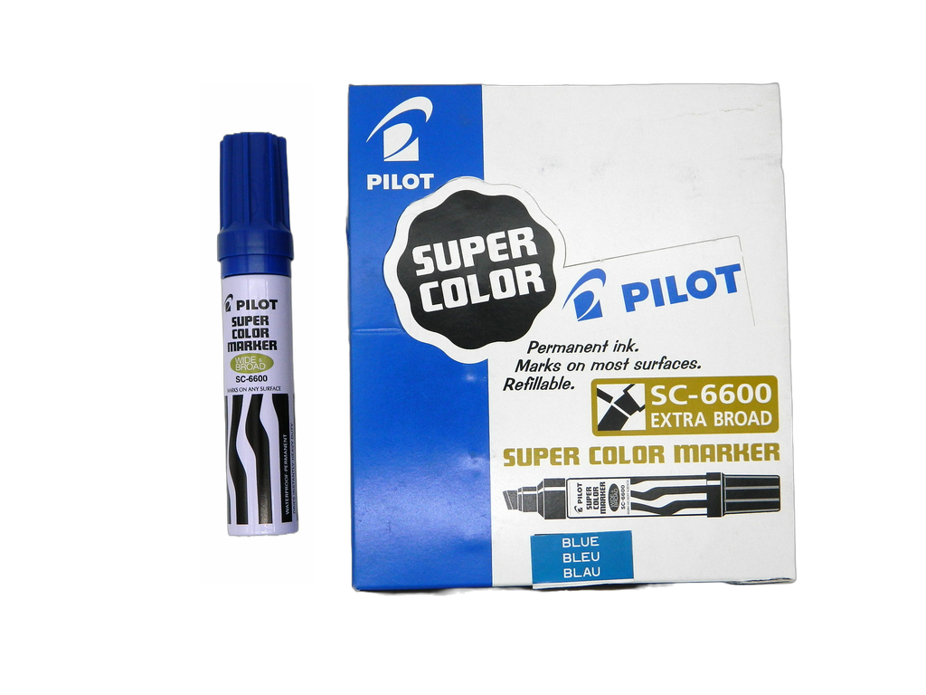 Marcador Permanente Jumbo Azul C/ 12 pzs Pilot