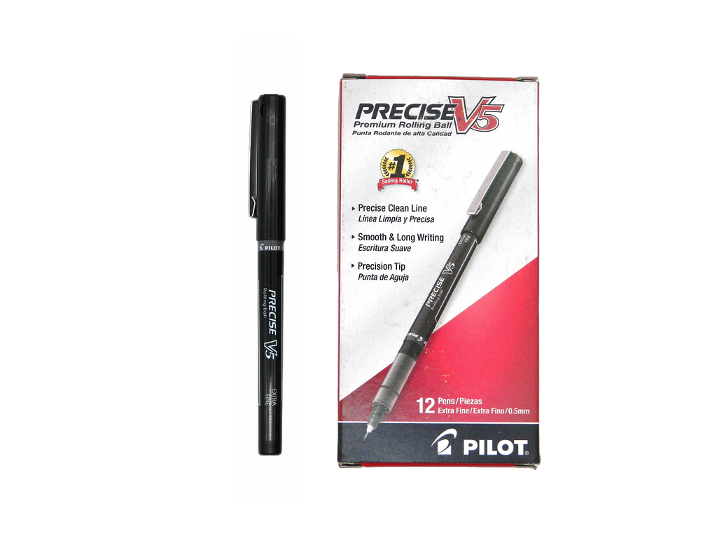Plumon Precise PV5 0.5 mm P/ Extrafino Negro C/ 12 pzs Pilot