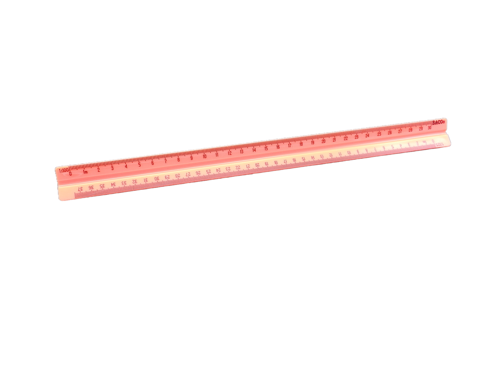 Escalimetro Triangular 30 cms Baco