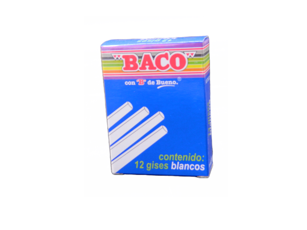 Gis Moldeado Blanco C/ 12 pzs Baco