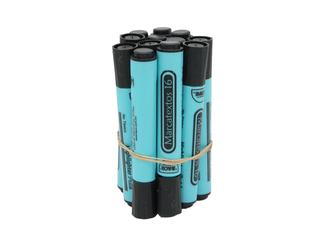 Marcatexto 16 Azul C/ 12 pzs Baco