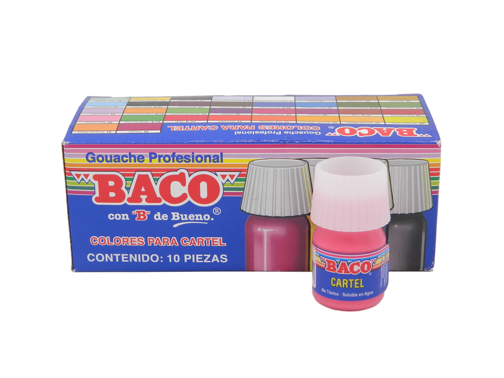 Pintura Cartel 59 Rosa Mexicano 20 ml C/ 10 pzs Baco