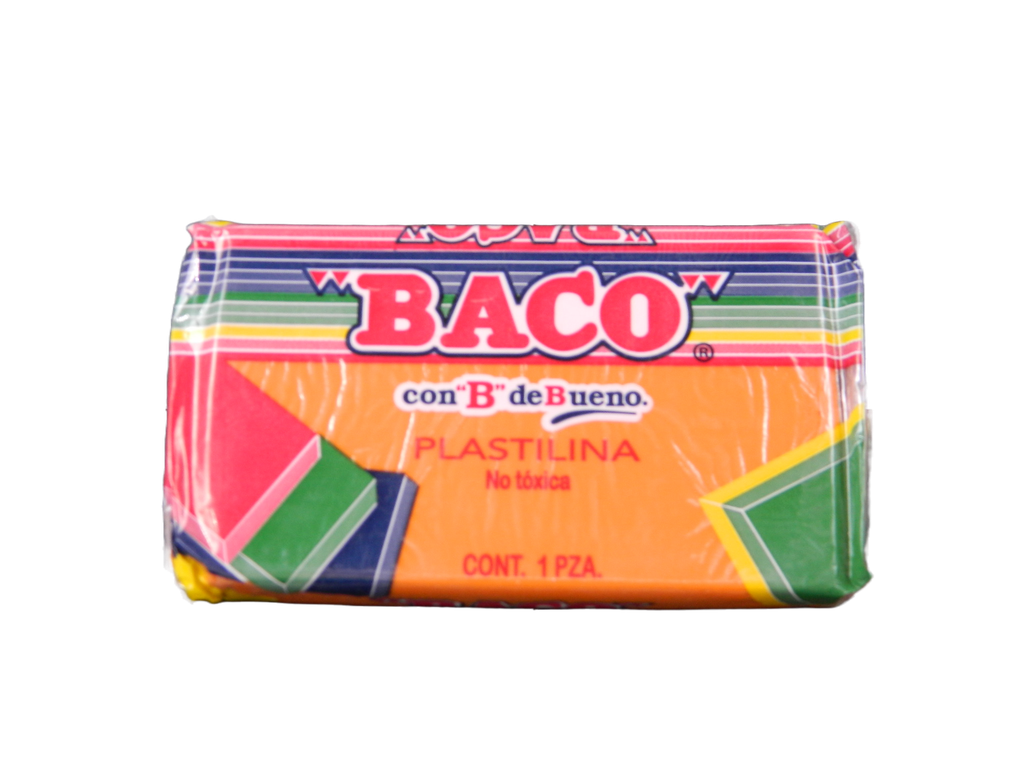 Plastilina 180 grs 52 Naranja C/ 5 pzs Baco