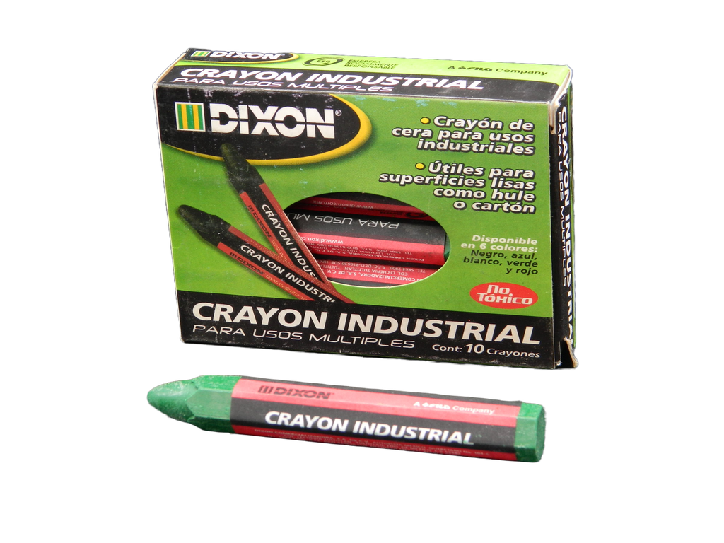 Crayon Industrial Verde C/ 10 pzs Dixon