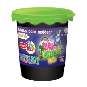 Masa Vinci 140 grs Verde Neon C/ 4 pzs Dixon
