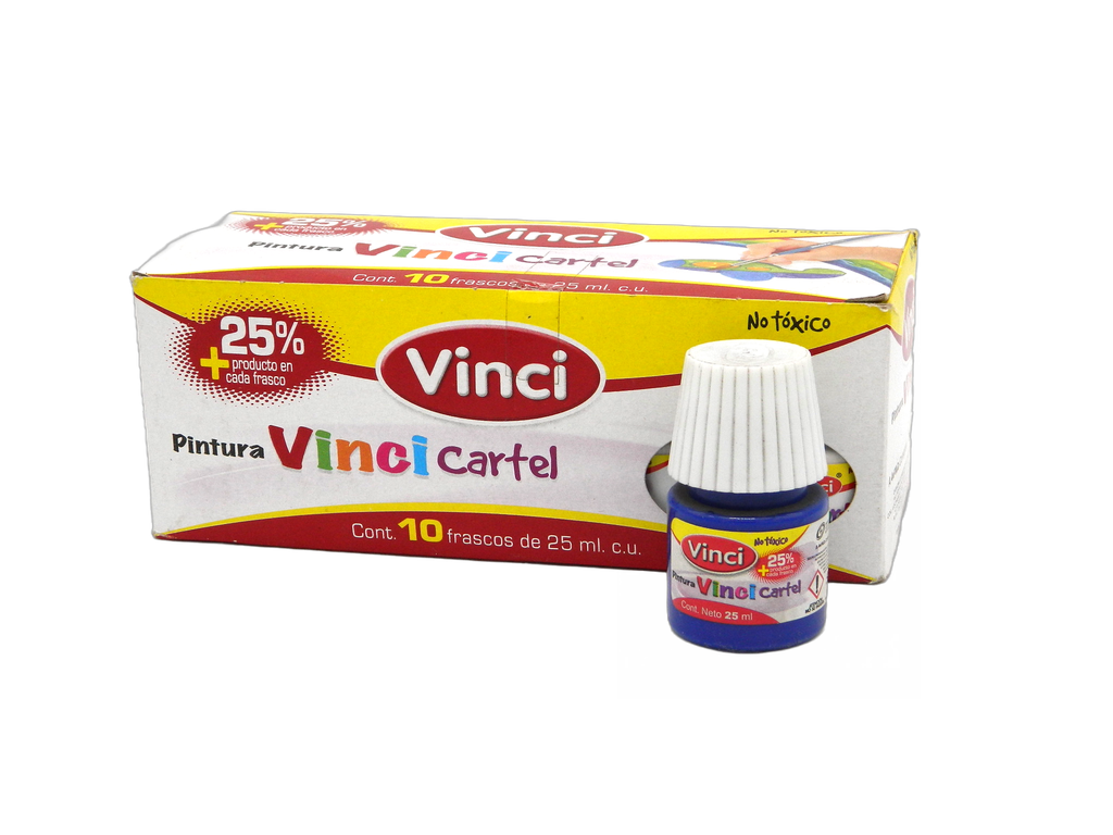 Pintura Cartel Vinci 66 Azul Ultramarino 25 ml C/ 10 pzs Dixon