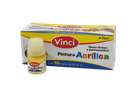 Pintura Acrilica Vinci 012 Amarillo Pastel 25 ml C/ 10 pzs Dixon