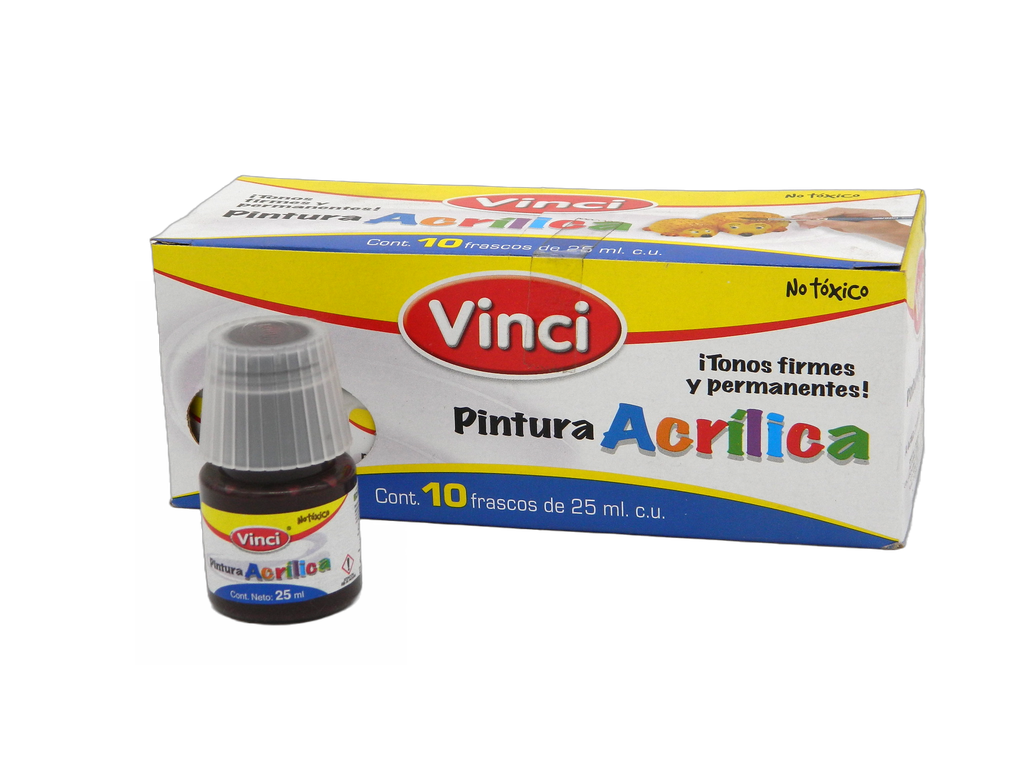 Pintura Acrilica Vinci 040 Canela 25 ml C/ 10 pzs Dixon
