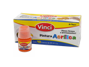 Pintura Acrilica Vinci 070 Naranja 25 ml C/ 10 pzs Dixon