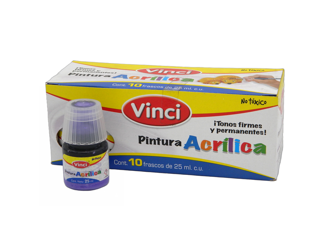 Pintura Acrilica Vinci 120 Morado 25 ml C/ 10 pzs Dixon