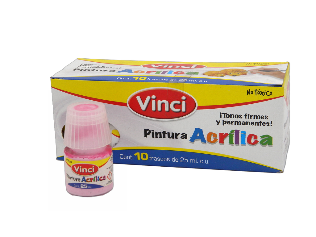 Pintura Acrilica Vinci 121 Violeta Claro 25 ml C/ 10 pzs Dixon