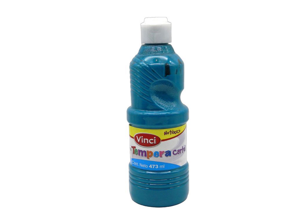 Pintura Tempera Vinci 473 ml Azul Pastel C/ 4 pzs Dixon