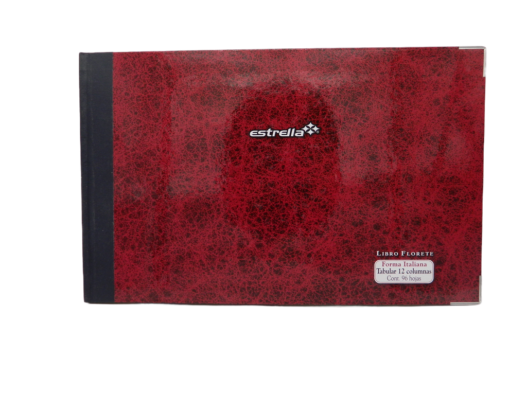 Libro Florete F/ Italiano Tabular 12 Columnas C/ 96 hjs Estrella
