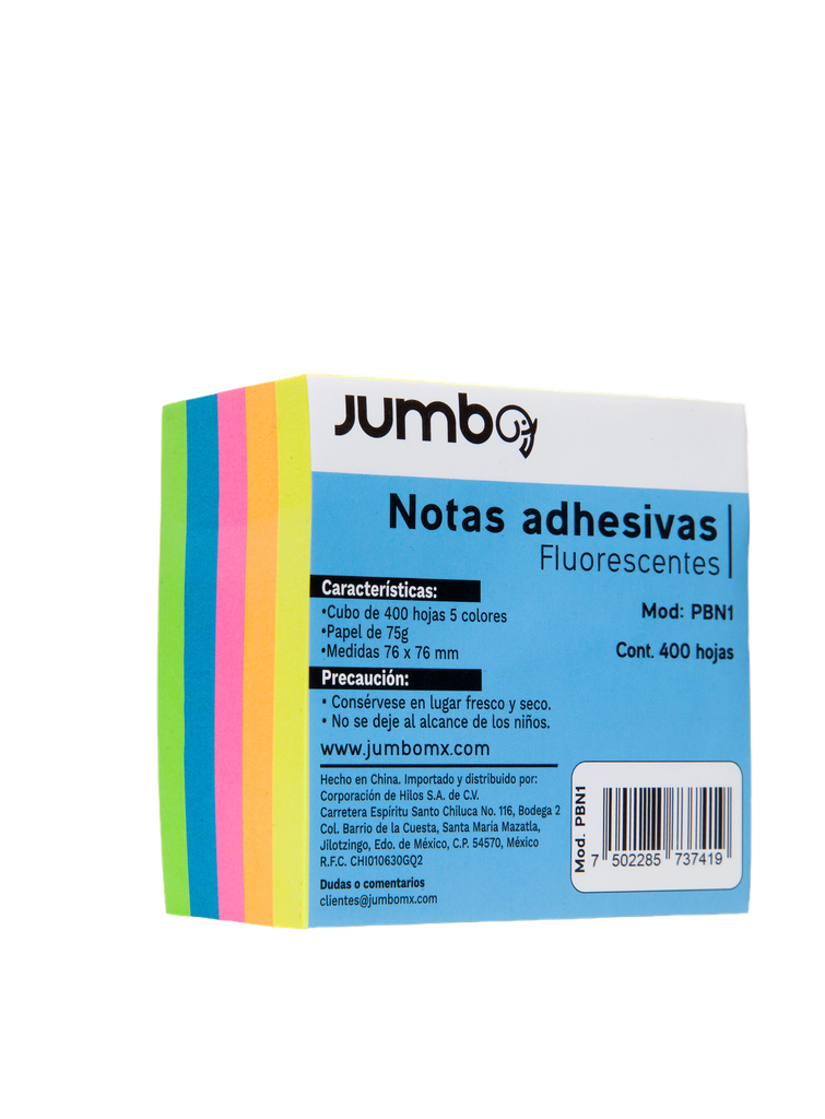 Cubo Neon 3 x 3 C/ 400 pzs Jumbo