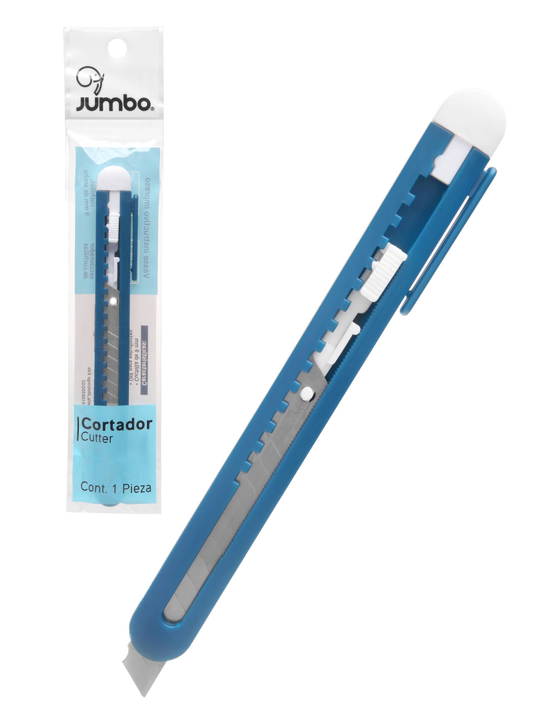 Cutter Plastico Chico 9 mm Jumbo