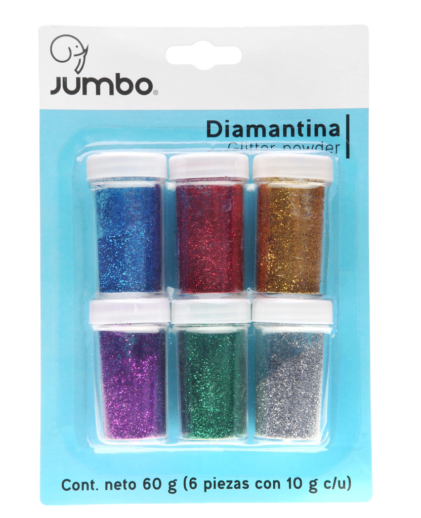 Diamantina Botes 10 grs C/ 6 pzs Jumbo