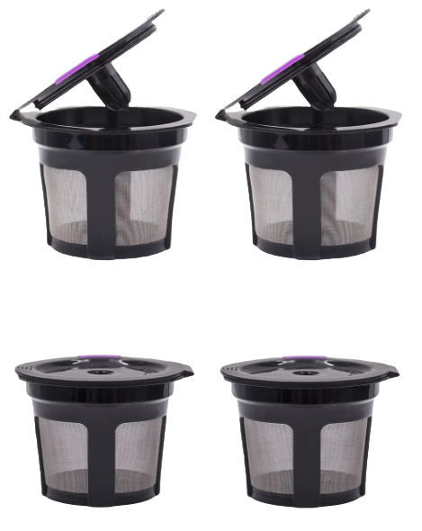 Capsula Filtros Café K-Cup Reutilizable P/ Keurig C/ 4 pzs