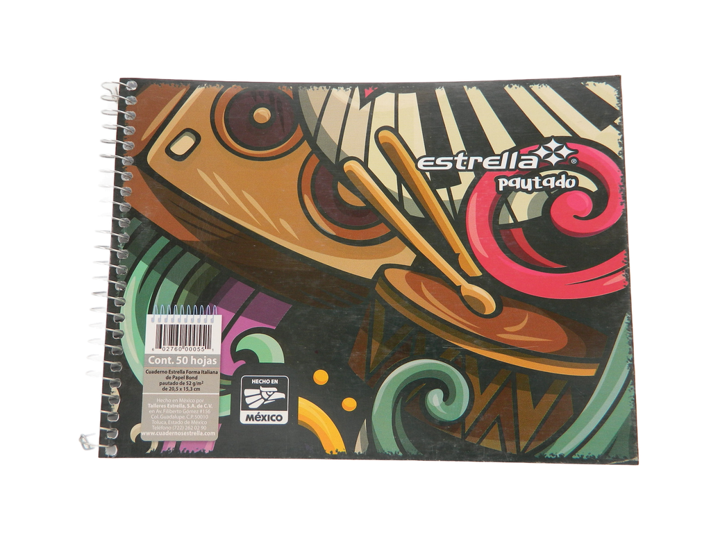 Cuaderno F/ Italiano Pautado C/ 50 hjs Estrella