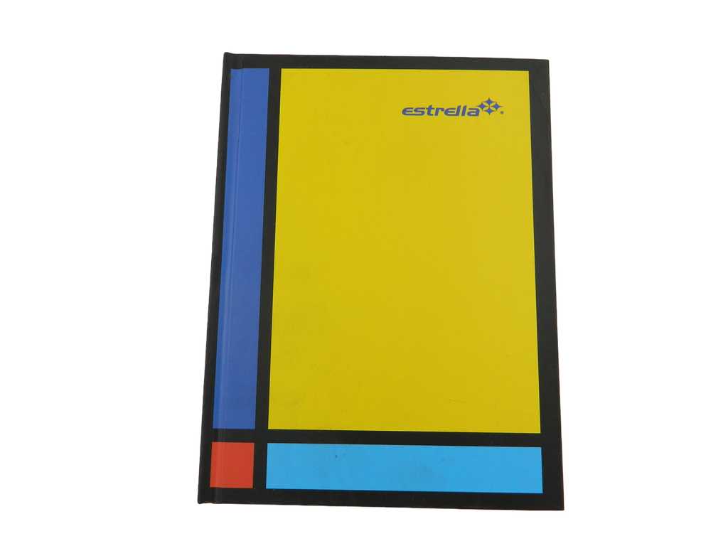 Libreta 1/4 Pasta Dura F/ Francesa Cuadro 7 C/ 96 hjs Estrella