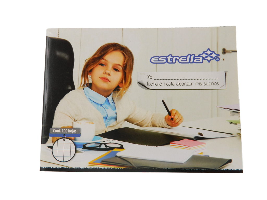 Cuaderno Engrapado F/ Italiano Cuadro 7 C/ 100 hjs Estrella