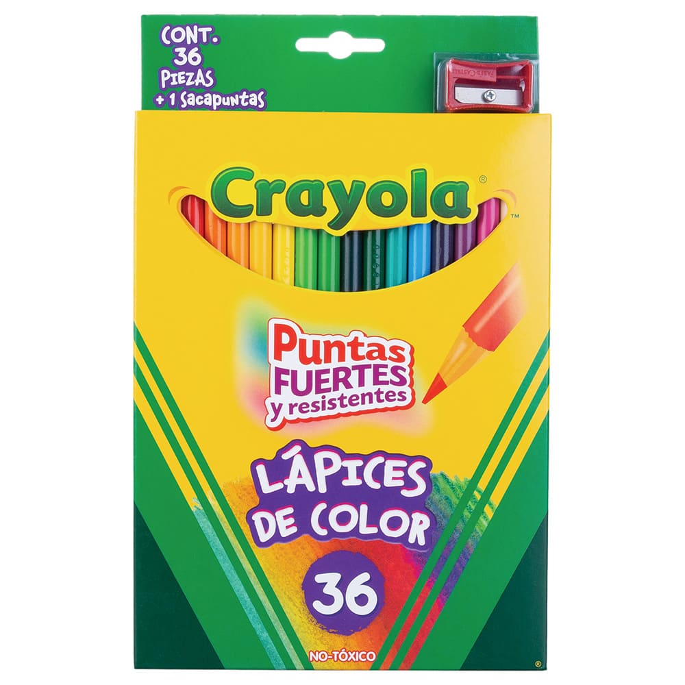 Colores Largos C/ 36 pzs Crayola