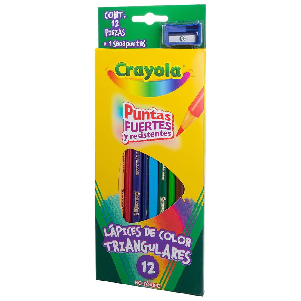 Colores Triangulares Largos C/ 12 pzs Crayola