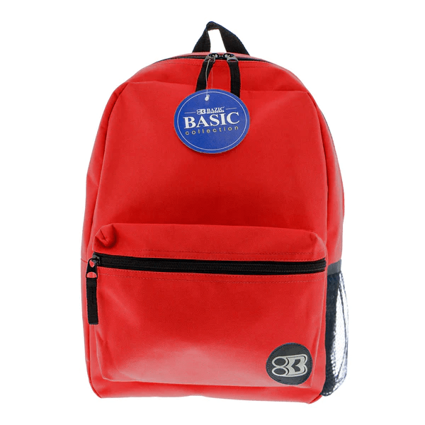 Mochila Basica 16" Roja Bazic