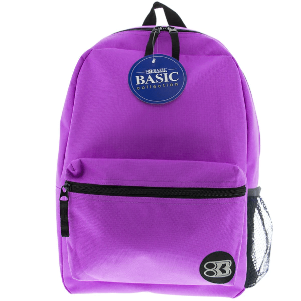 Mochila Basica 16" Morada Bazic