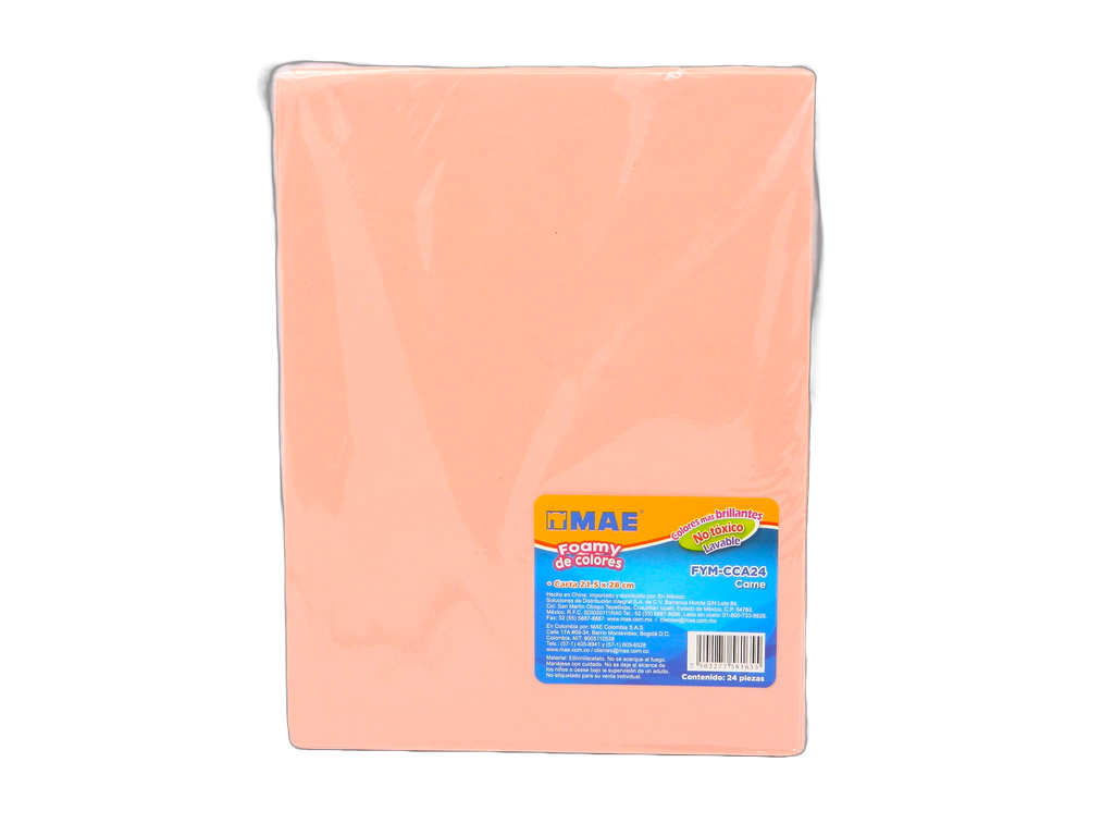 Foamy T/ Carta Carne C/ 24 pzs Mae