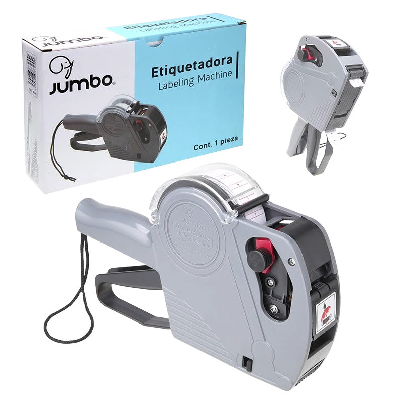 Etiquetadora 8 Digitos Tinta Negra Jumbo