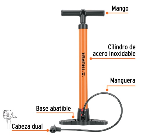 Bomba Manual P/ Inflar 14863 Truper