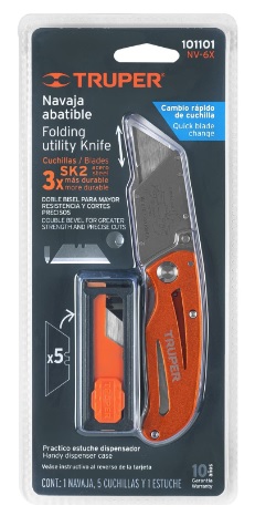 Navaja Abatible Cuchilla Cambio Rapido 101101 Truper