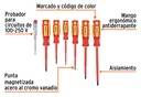 Juego Desarmadores Dieletricos C/ 6 pzs 14196 Truper