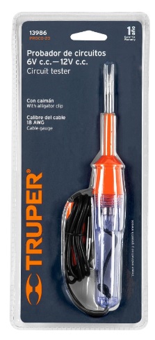 Probador de Circuitos C/ Caiman 20 cms 13986 Truper