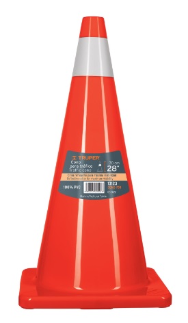 Cono Precaucion PVC C/ Reflejante 70 cms 13123 Truper