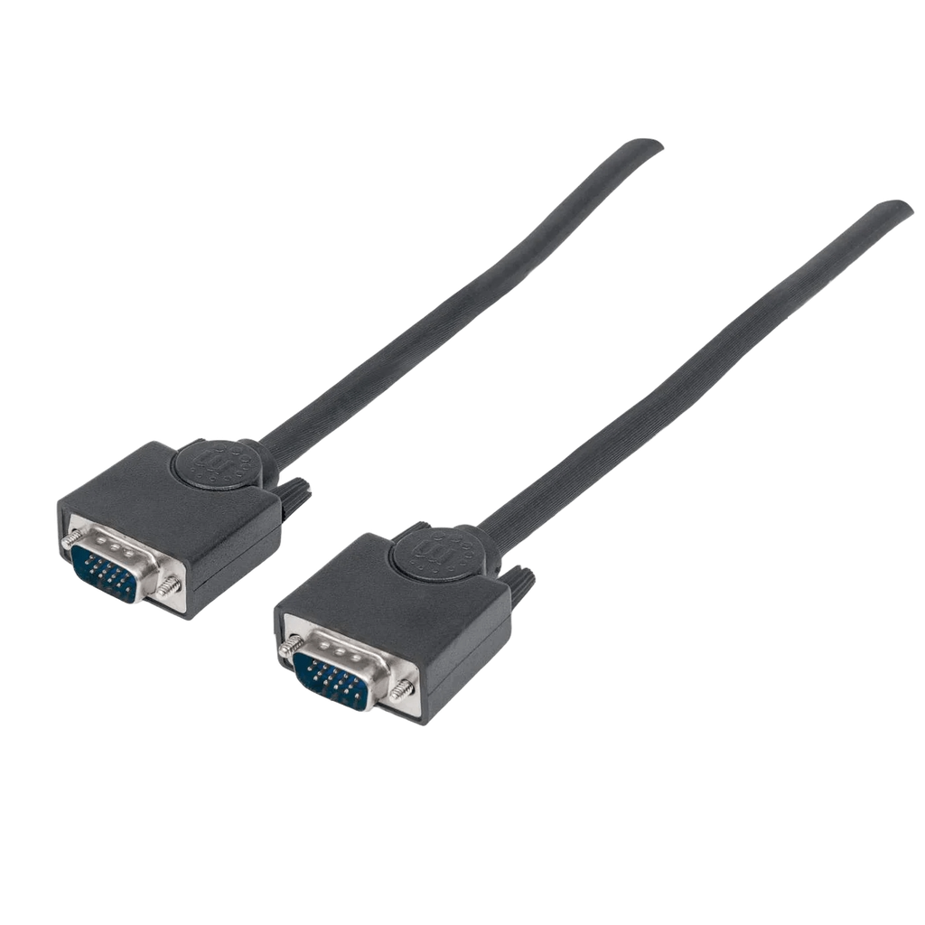 Cable P/ Monitor SVGA Blindado HD15 Macho a HD15 Macho 1.8 mts Manhattan