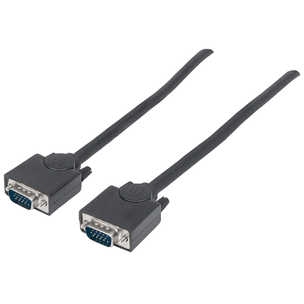 Cable P/ Monitor SVGA Blindado HD15 Macho a HD15 Macho 3 mts Manhattan