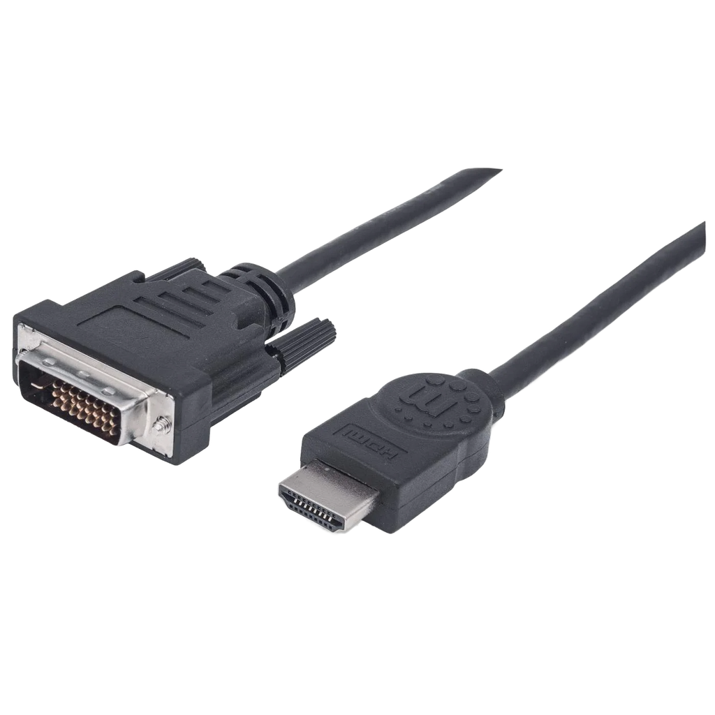 Cable P/ Monitor HDMI Macho a DVI-D Macho 1.8 mts Manhattan