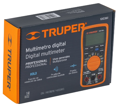 Multimetro Digital Profesional 100361 Truper