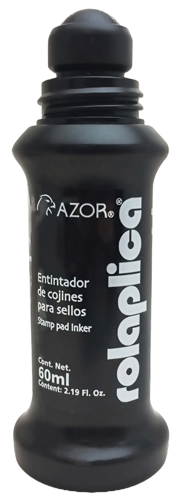 Tinta P/ Sello Rolaplica Negro Azor