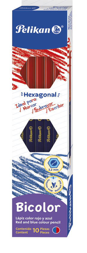 Bicolor Delgado C/ 10 pzs Pelikan