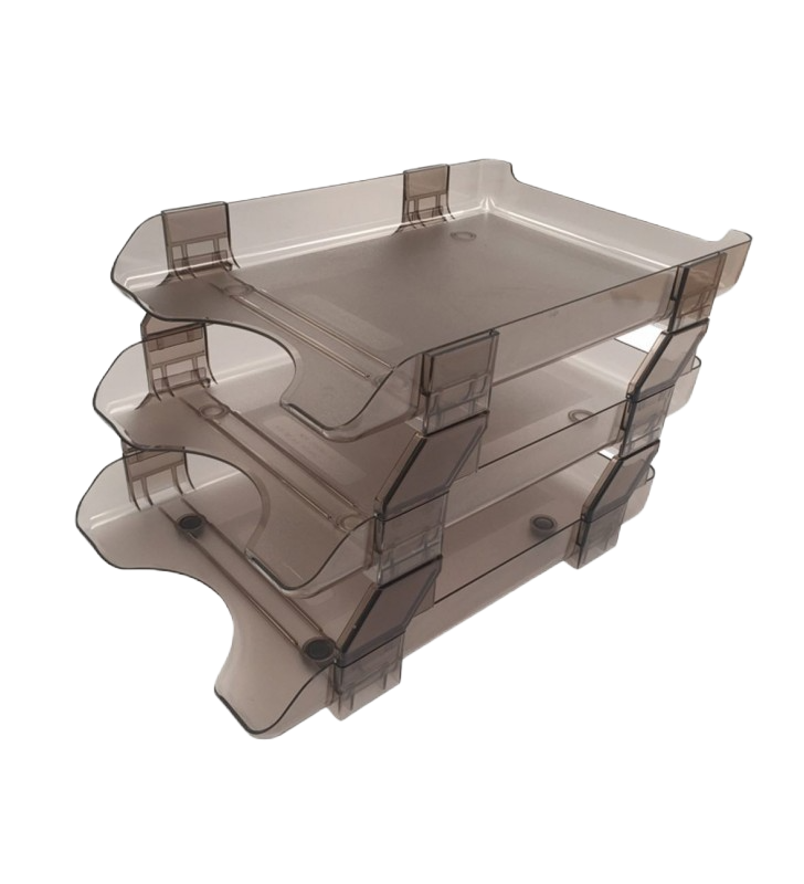 Charola Triple T/ Carta Humo Sablon