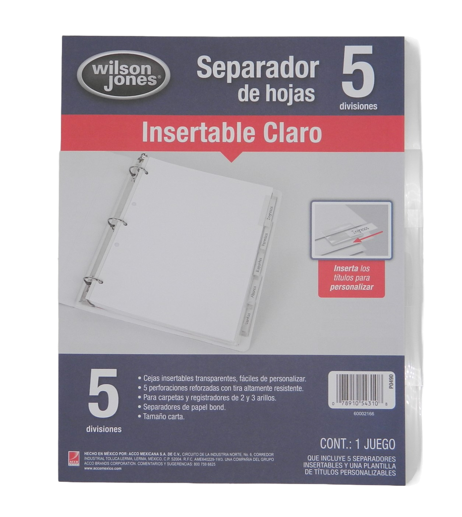 Separador IR-13 Claro Acco