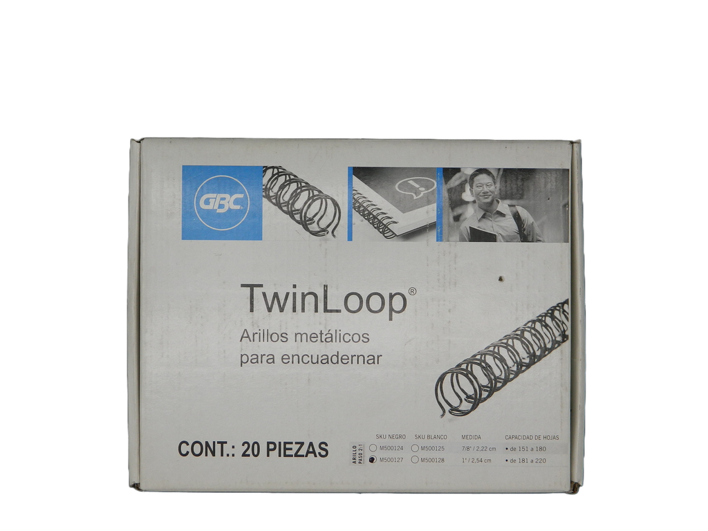 Arillo Metalico 1" Negro C/ 20 pzs Gbc