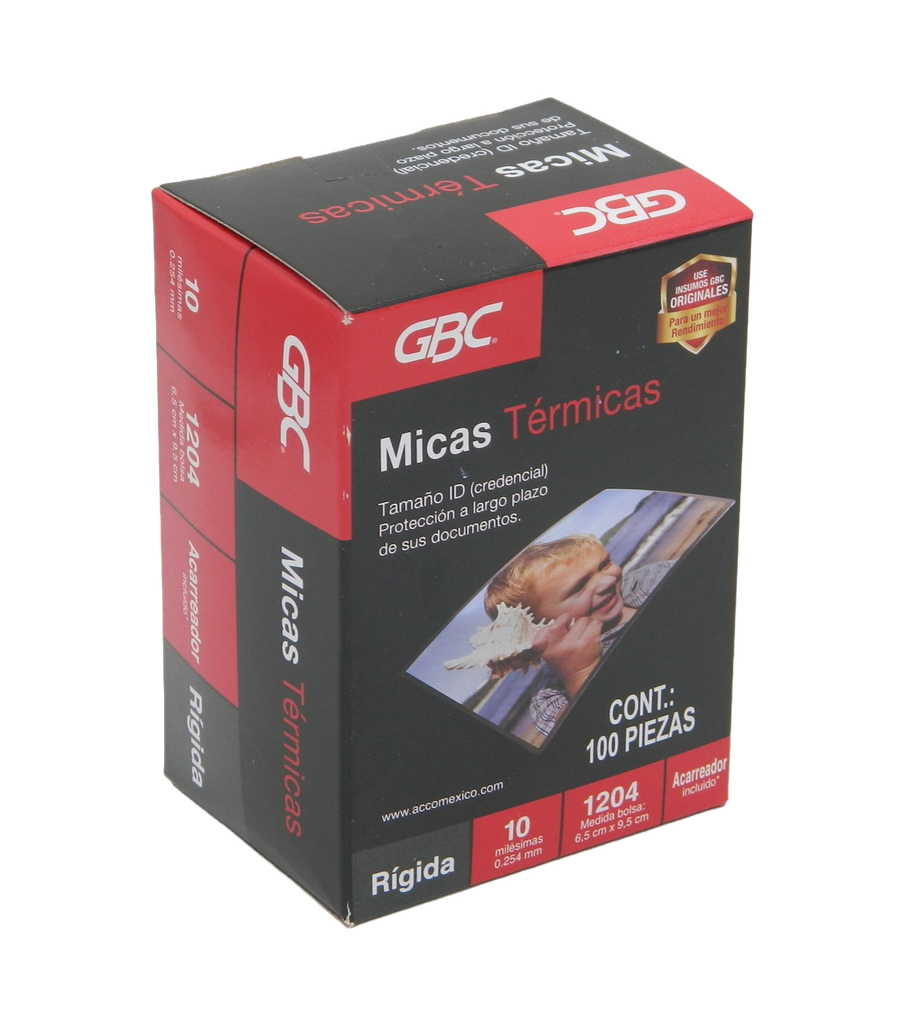 Mica Termica 6.5 x 9.5 1204 C/ 100 pzs Gbc