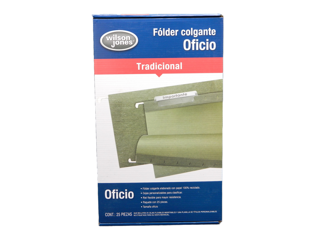Folder Colgante T/ Oficio C/ 25 pzs Acco