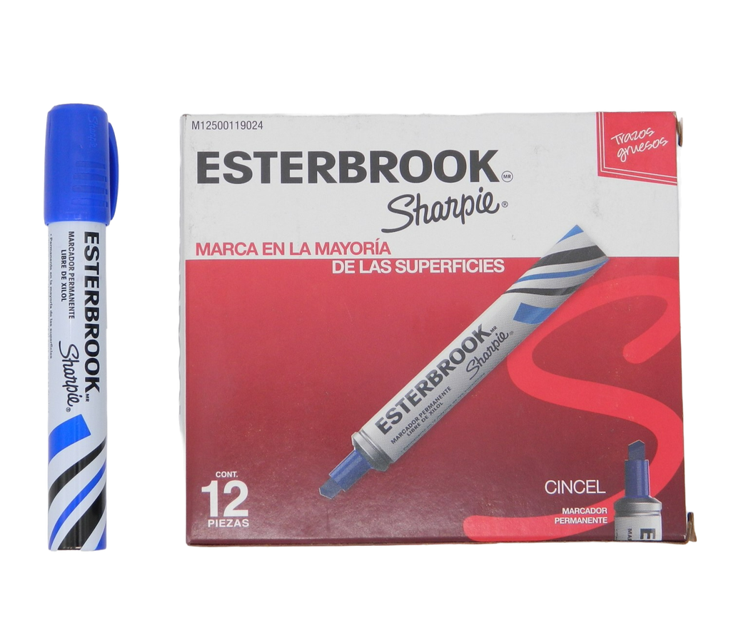 Marcador Esterbrook Azul C/ 12 pzs Newell