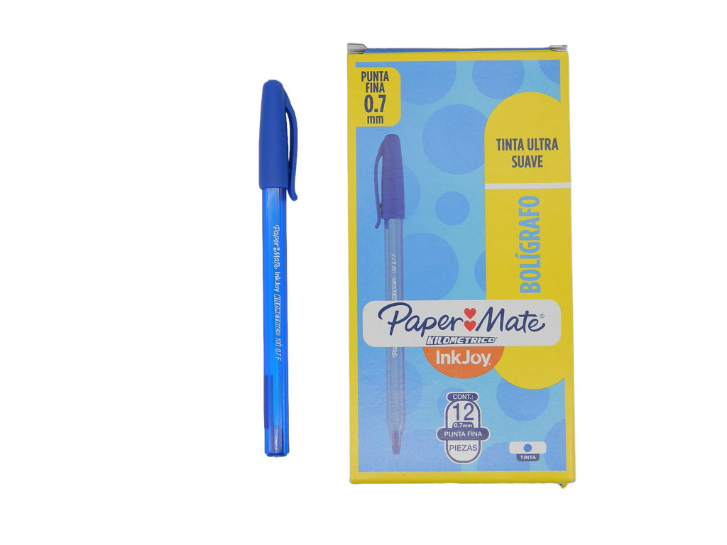 Pluma Kilometrico 0.7 mm P/ Fino Azul C/ 12 pzs Newell