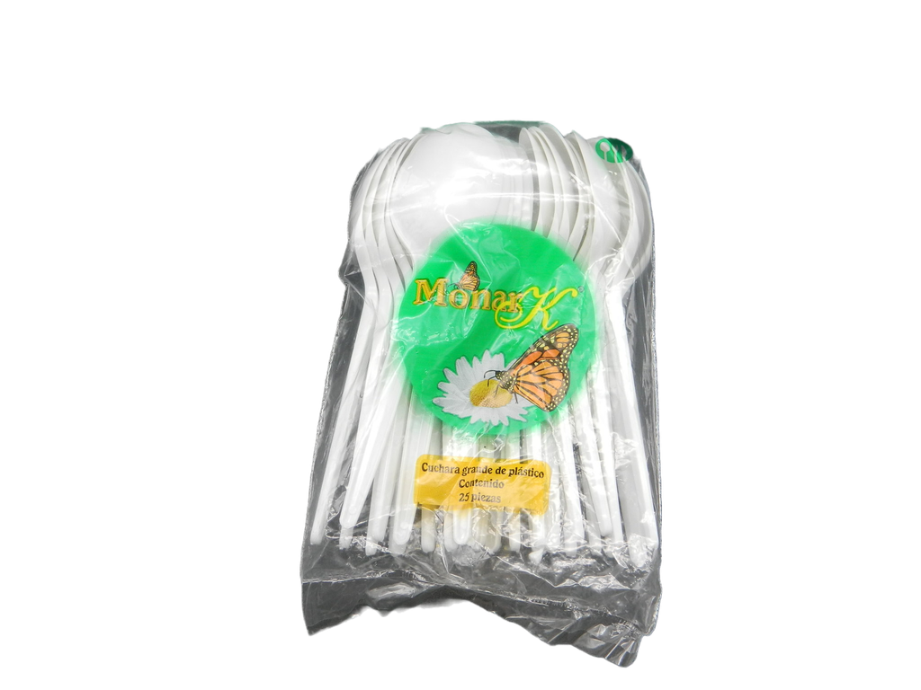 Cuchara Grande Blanca C/ 25 pzs C/ 40 pqts Monarka