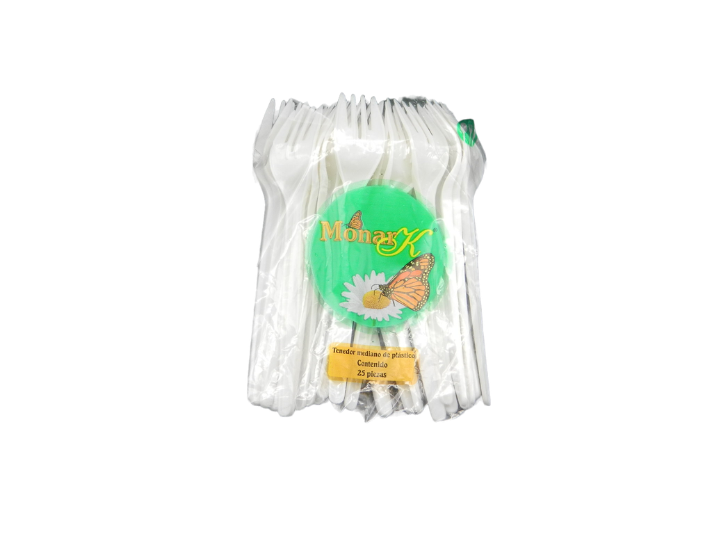 Tenedor Mediano C/ 25 pzs C/ 40 pqts Monarka